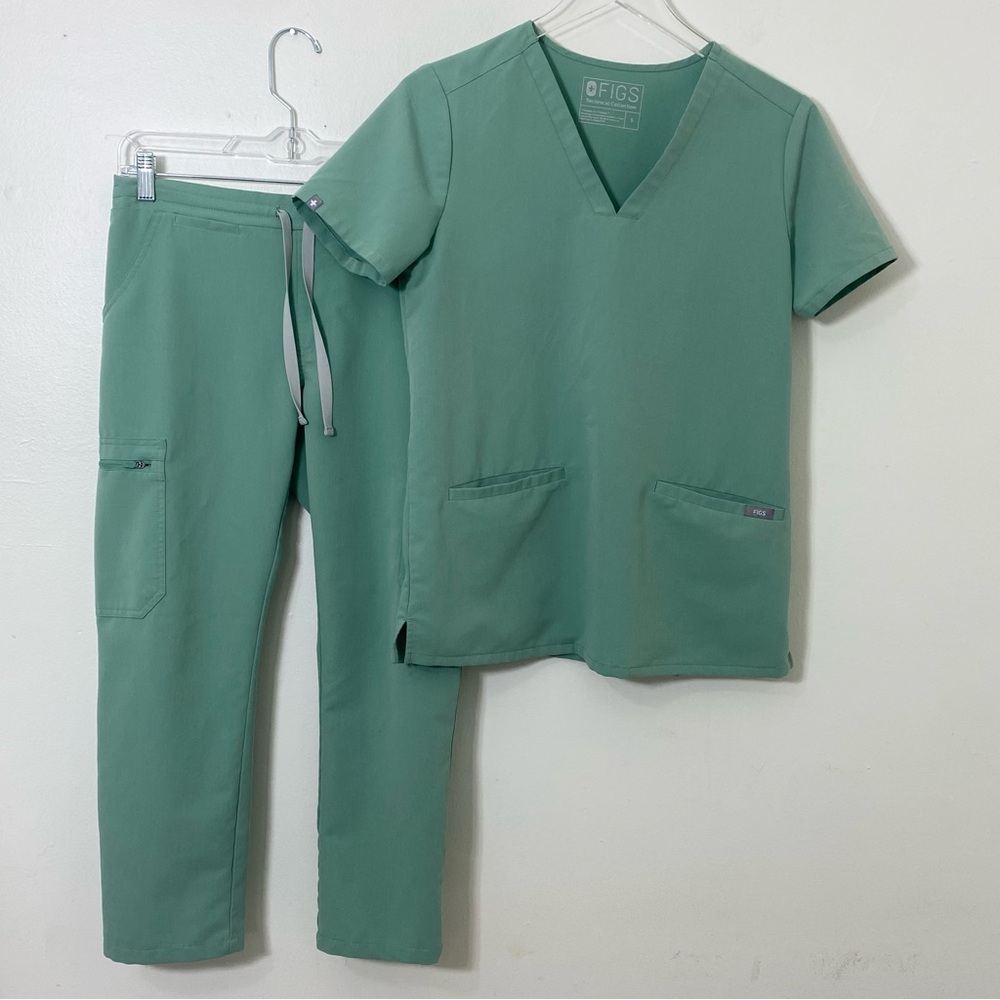 Figs Scrub Set Casma Scrub Top & Yola Skinny Scrub Pants Womens Size S-XS